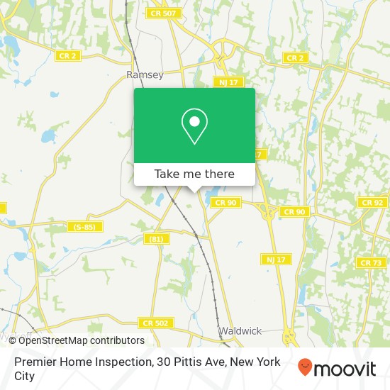 Mapa de Premier Home Inspection, 30 Pittis Ave