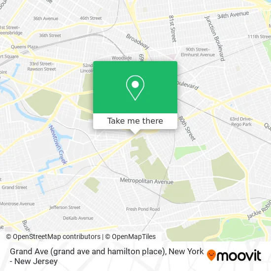Grand Ave (grand ave and hamilton place) map