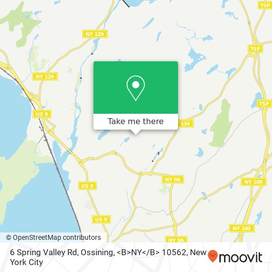 6 Spring Valley Rd, Ossining, <B>NY< / B> 10562 map