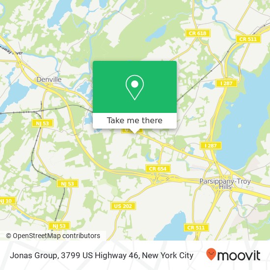 Mapa de Jonas Group, 3799 US Highway 46