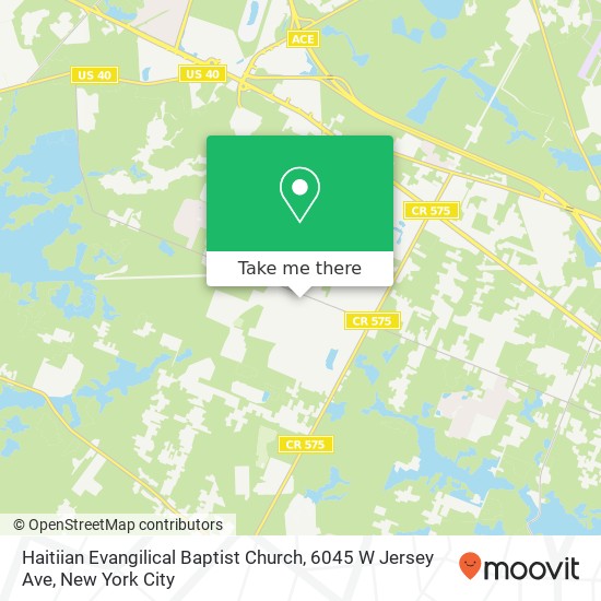 Haitiian Evangilical Baptist Church, 6045 W Jersey Ave map