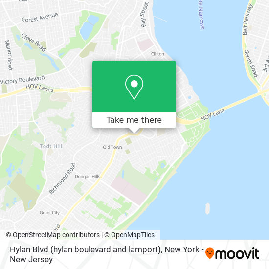 Mapa de Hylan Blvd (hylan boulevard and lamport)
