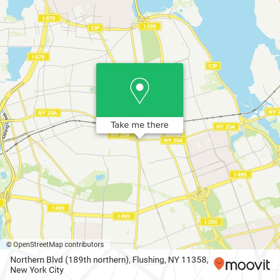 Northern Blvd (189th northern), Flushing, NY 11358 map