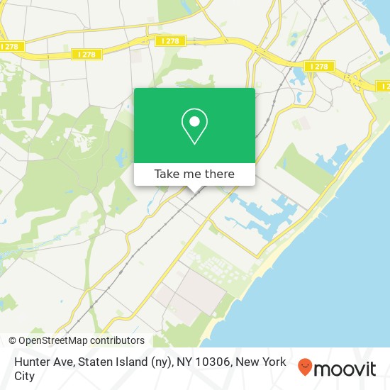 Hunter Ave, Staten Island (ny), NY 10306 map