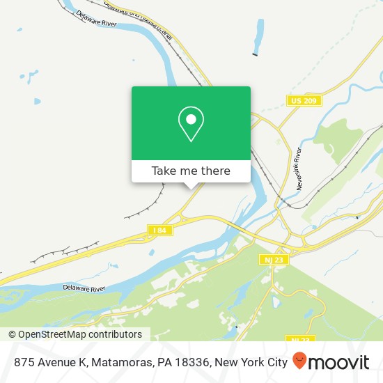 875 Avenue K, Matamoras, PA 18336 map