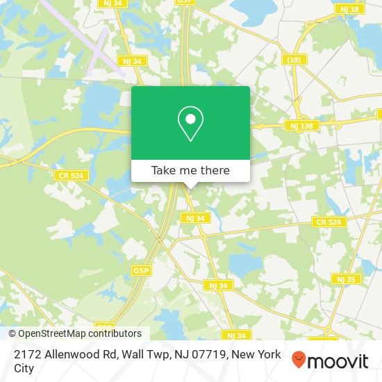 2172 Allenwood Rd, Wall Twp, NJ 07719 map