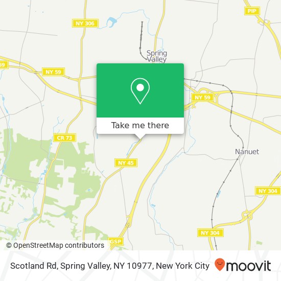 Mapa de Scotland Rd, Spring Valley, NY 10977