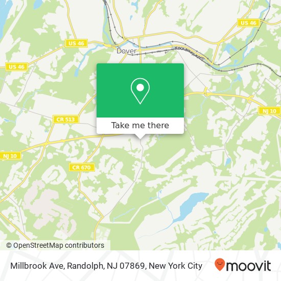 Millbrook Ave, Randolph, NJ 07869 map