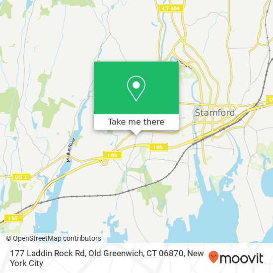 Mapa de 177 Laddin Rock Rd, Old Greenwich, CT 06870
