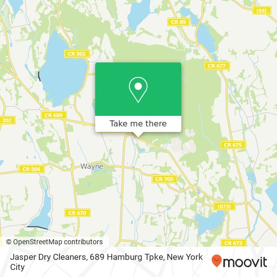 Mapa de Jasper Dry Cleaners, 689 Hamburg Tpke