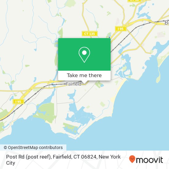 Mapa de Post Rd (post reef), Fairfield, CT 06824