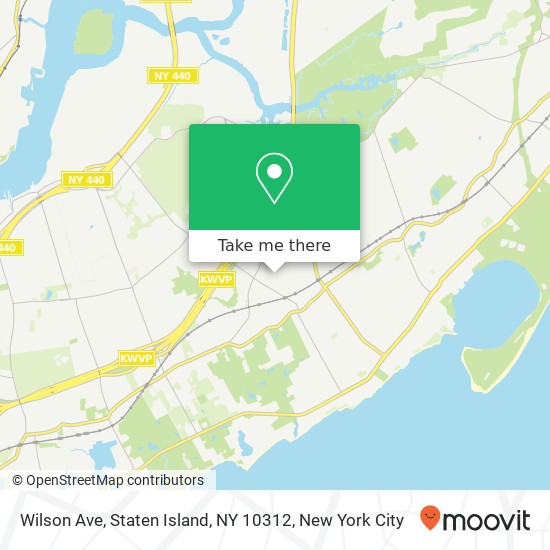 Mapa de Wilson Ave, Staten Island, NY 10312