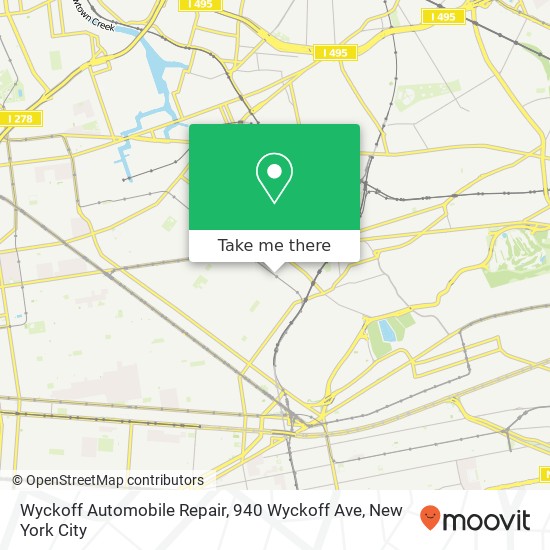 Wyckoff Automobile Repair, 940 Wyckoff Ave map