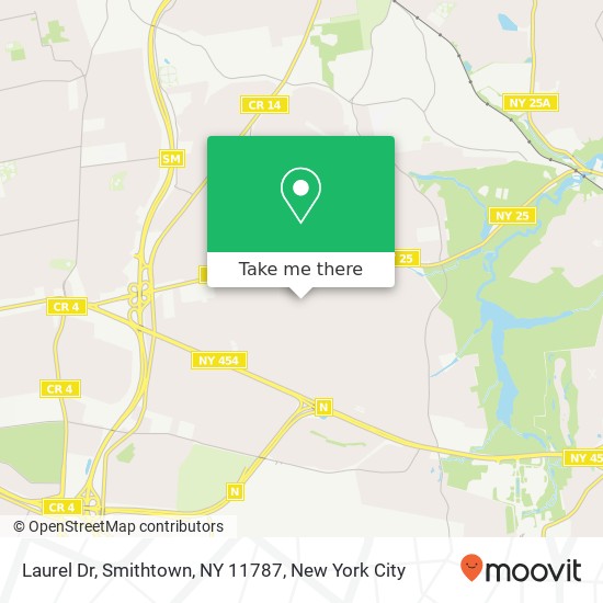 Laurel Dr, Smithtown, NY 11787 map