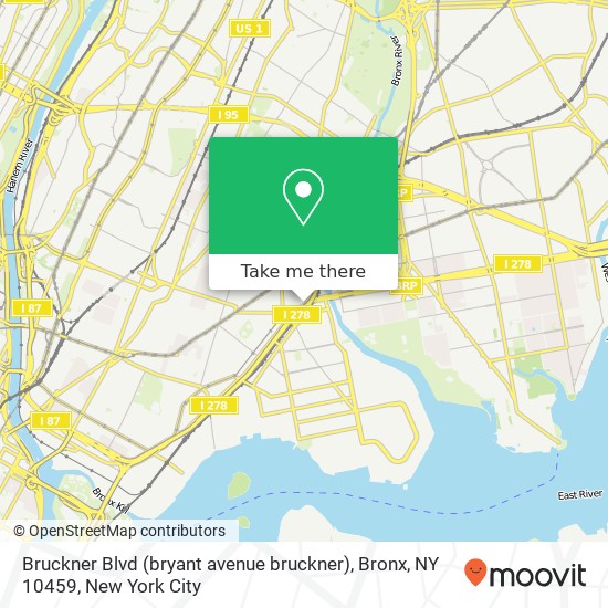 Bruckner Blvd (bryant avenue bruckner), Bronx, NY 10459 map
