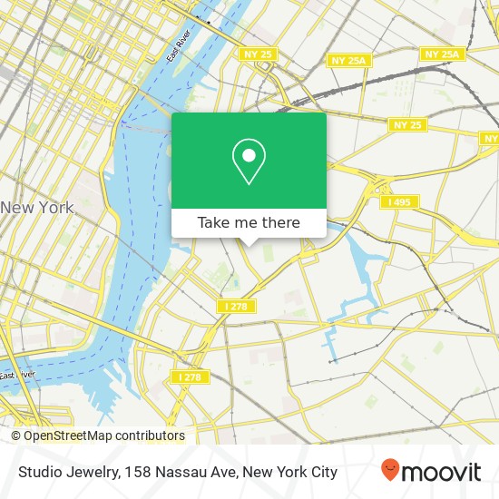 Mapa de Studio Jewelry, 158 Nassau Ave