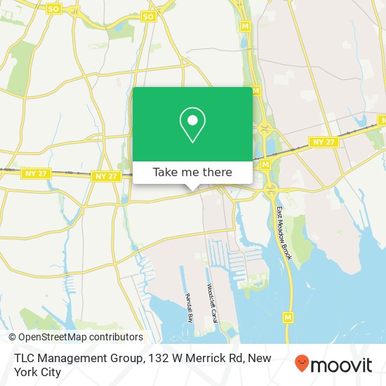 Mapa de TLC Management Group, 132 W Merrick Rd