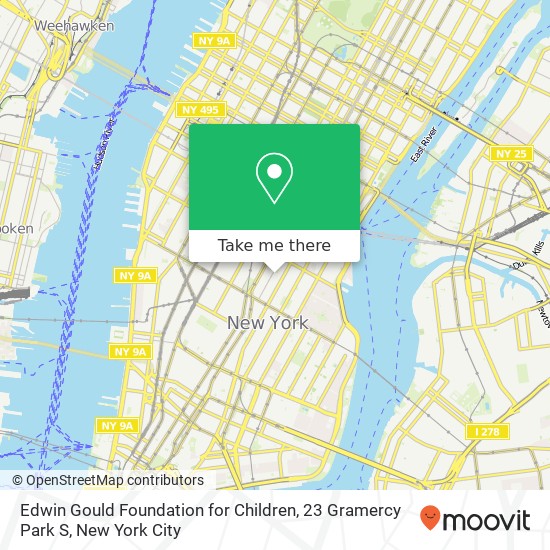 Edwin Gould Foundation for Children, 23 Gramercy Park S map