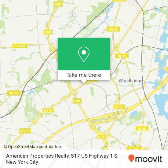 Mapa de American Properties Realty, 517 US Highway 1 S