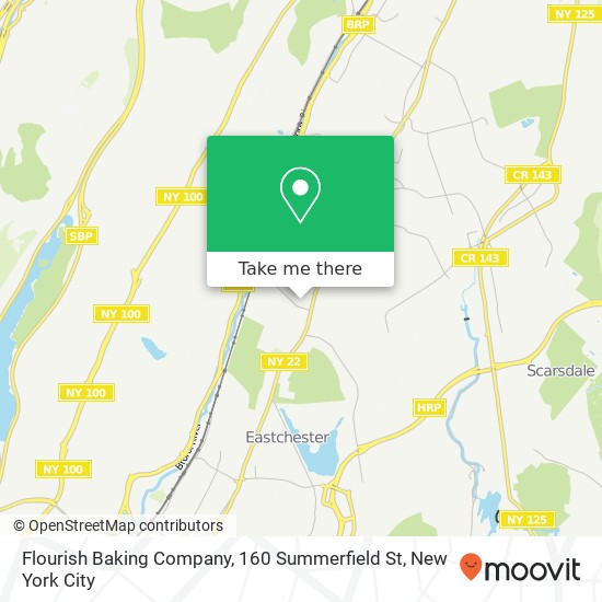 Mapa de Flourish Baking Company, 160 Summerfield St