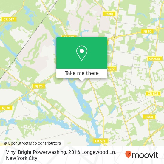 Vinyl Bright Powerwashing, 2016 Longewood Ln map