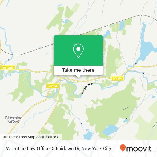 Mapa de Valentine Law Office, 5 Fairlawn Dr