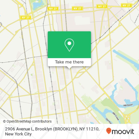 2906 Avenue L, Brooklyn (BROOKLYN), NY 11210 map
