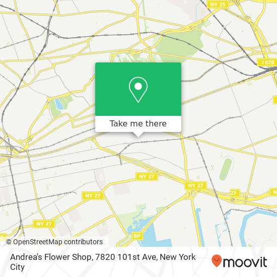 Mapa de Andrea's Flower Shop, 7820 101st Ave