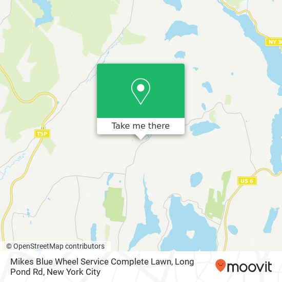 Mapa de Mikes Blue Wheel Service Complete Lawn, Long Pond Rd
