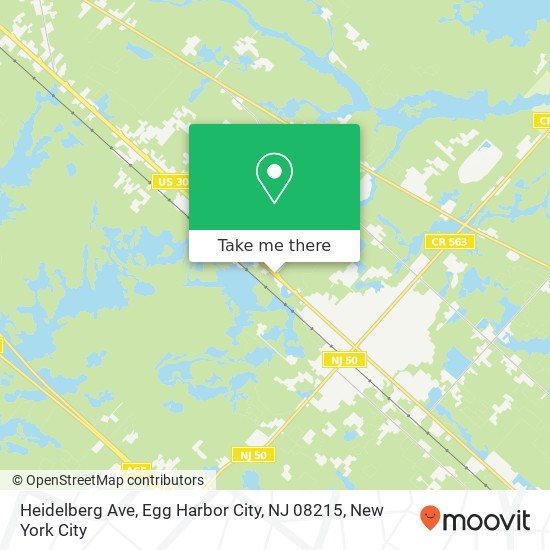 Heidelberg Ave, Egg Harbor City, NJ 08215 map