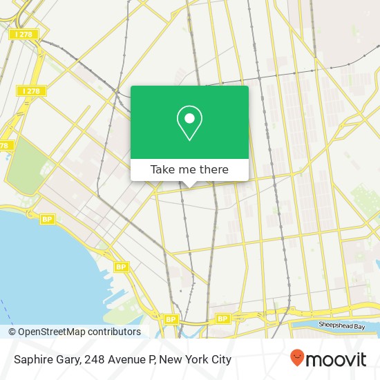 Mapa de Saphire Gary, 248 Avenue P