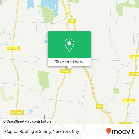 Capital Roofing & Siding map