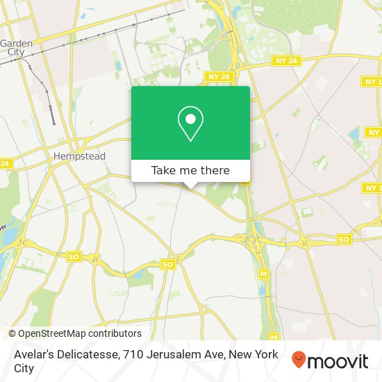 Mapa de Avelar's Delicatesse, 710 Jerusalem Ave