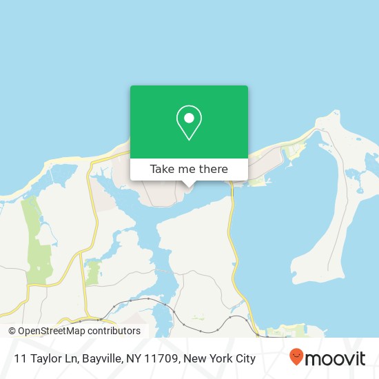 Mapa de 11 Taylor Ln, Bayville, NY 11709