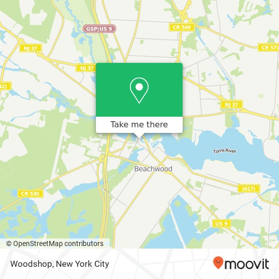 Mapa de Woodshop