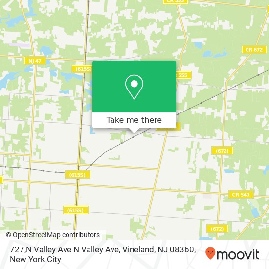 727,N Valley Ave N Valley Ave, Vineland, NJ 08360 map