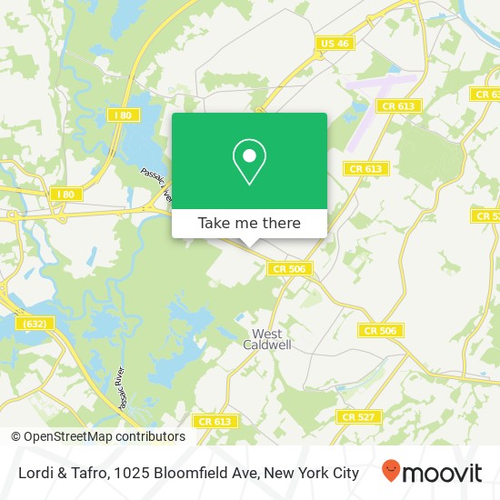 Lordi & Tafro, 1025 Bloomfield Ave map