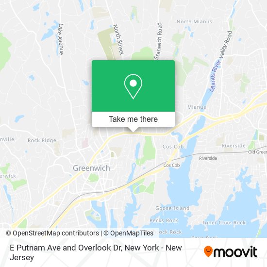 Mapa de E Putnam Ave and Overlook Dr