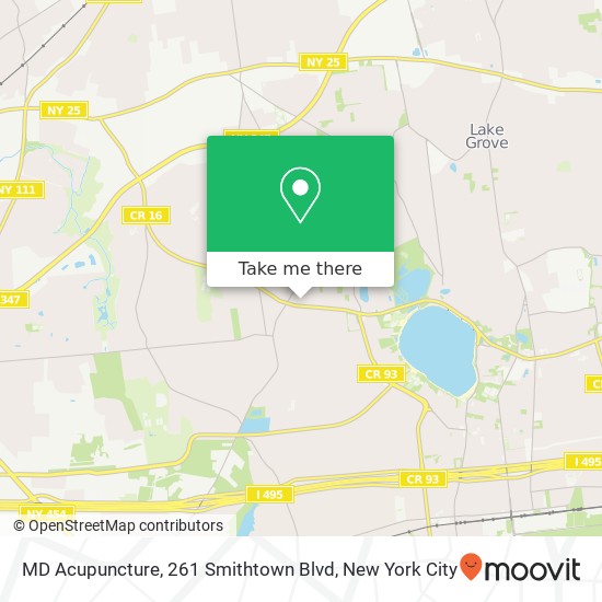 Mapa de MD Acupuncture, 261 Smithtown Blvd