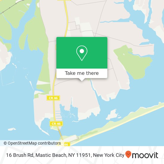 16 Brush Rd, Mastic Beach, NY 11951 map