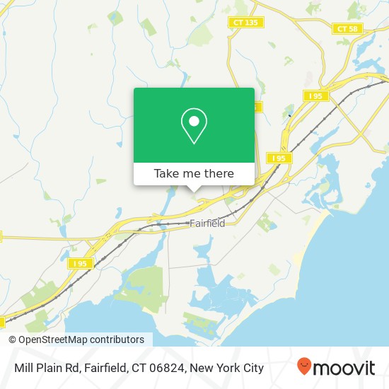 Mill Plain Rd, Fairfield, CT 06824 map