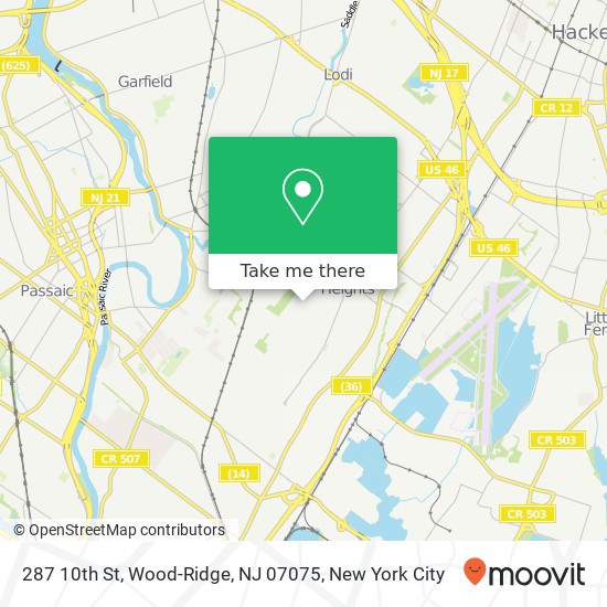 287 10th St, Wood-Ridge, NJ 07075 map