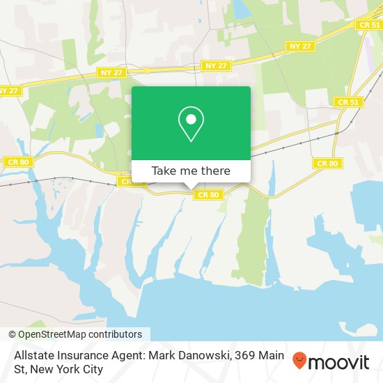 Mapa de Allstate Insurance Agent: Mark Danowski, 369 Main St