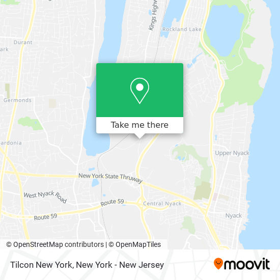 Mapa de Tilcon New York