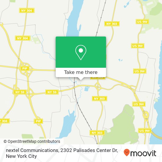 Mapa de nextel Communications, 2302 Palisades Center Dr