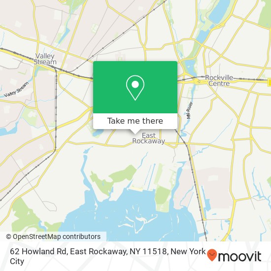 62 Howland Rd, East Rockaway, NY 11518 map