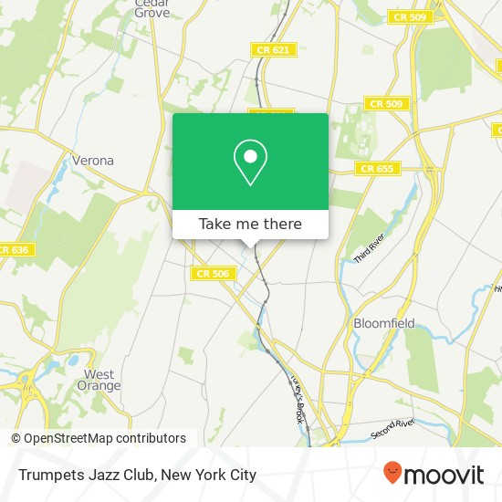 Trumpets Jazz Club map