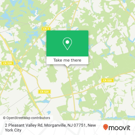 2 Pleasant Valley Rd, Morganville, NJ 07751 map