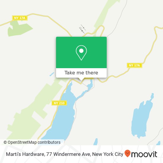 Mapa de Marti's Hardware, 77 Windermere Ave