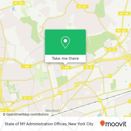 State of NY Administration Offices map